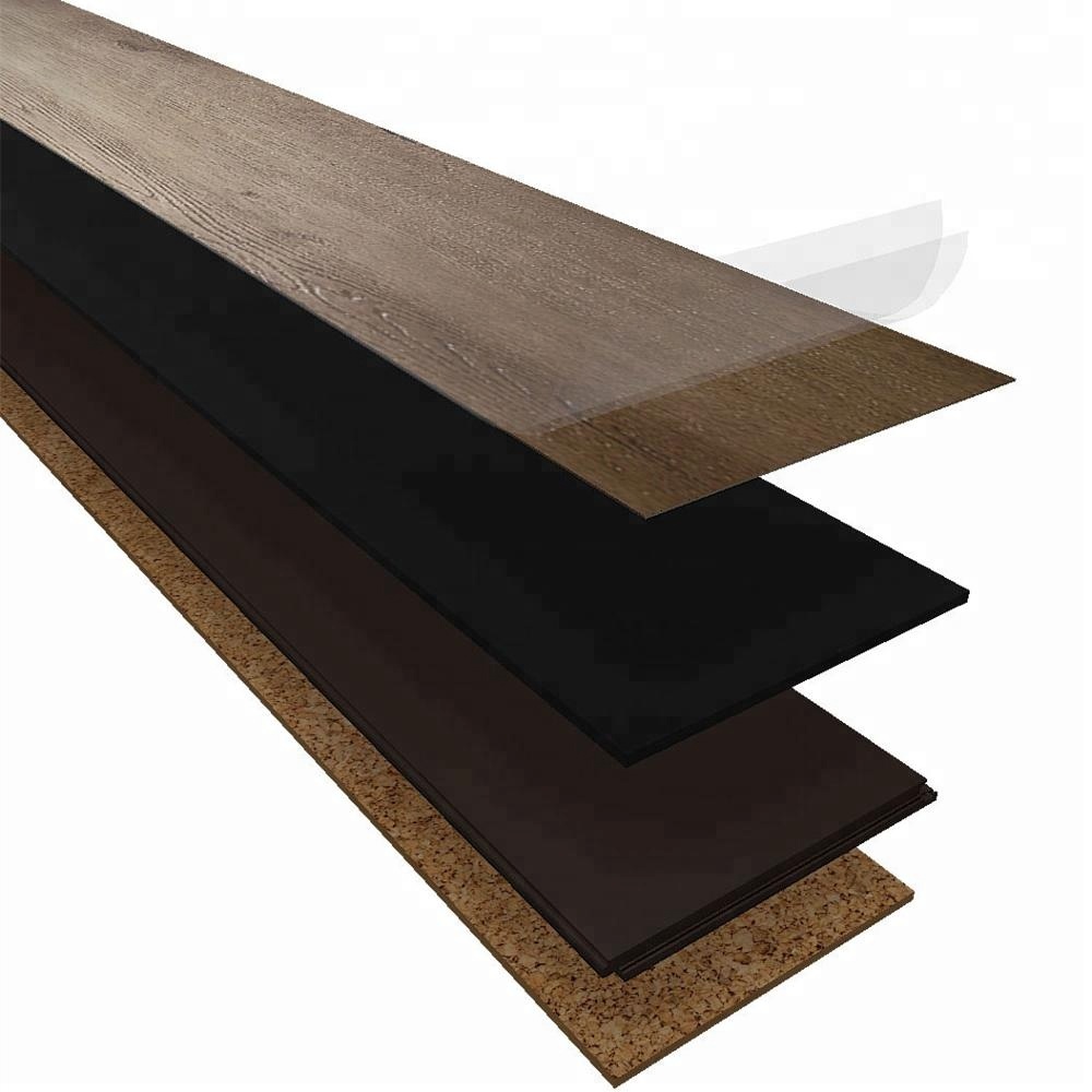 Water-Resistant PVC Vinyl Click Flooring with 5mm Thick Parquet Finish, Ideal for Indoor Spaces