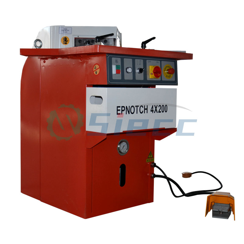 metal cutting 4x250mm adjustable corner notching machine