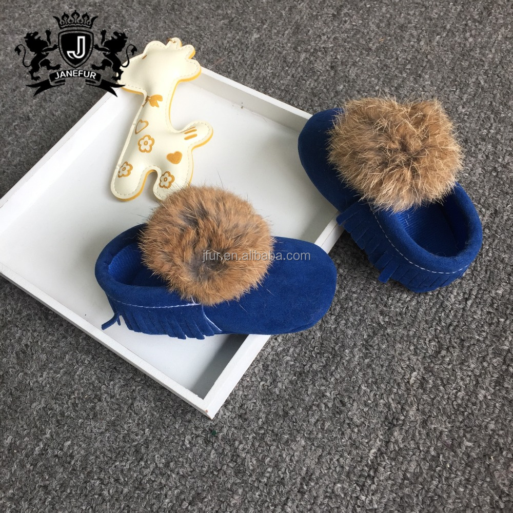 Низкая цена кисточкой ткань замши Меха Кролика POM детская обувь и сапоги