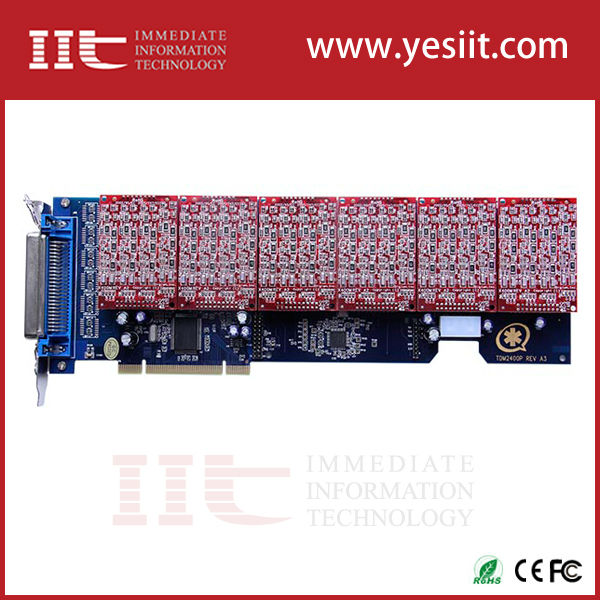 [ Иит ] TDM2400P 24 разъём(ов) с 24 4fxo звездочка карты для voip ippbx ip атс Elestix FreePBX Digium TDM2400P openvox atcom ax1600p
