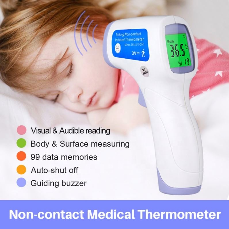 Factory price non contact infrared lcd display digital thermometer