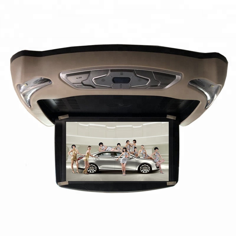 Eidada Factory Cheap 10.1 inch Flip Down Roof Mount TV Car Monitor DVD Player for Car Overhead