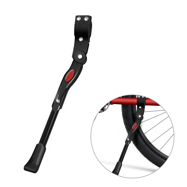 Bike Aluminium Alloy Adjustable Side Rear Mount Stand for 22 - 28 inch 700c Tire Bicycle Kickstand