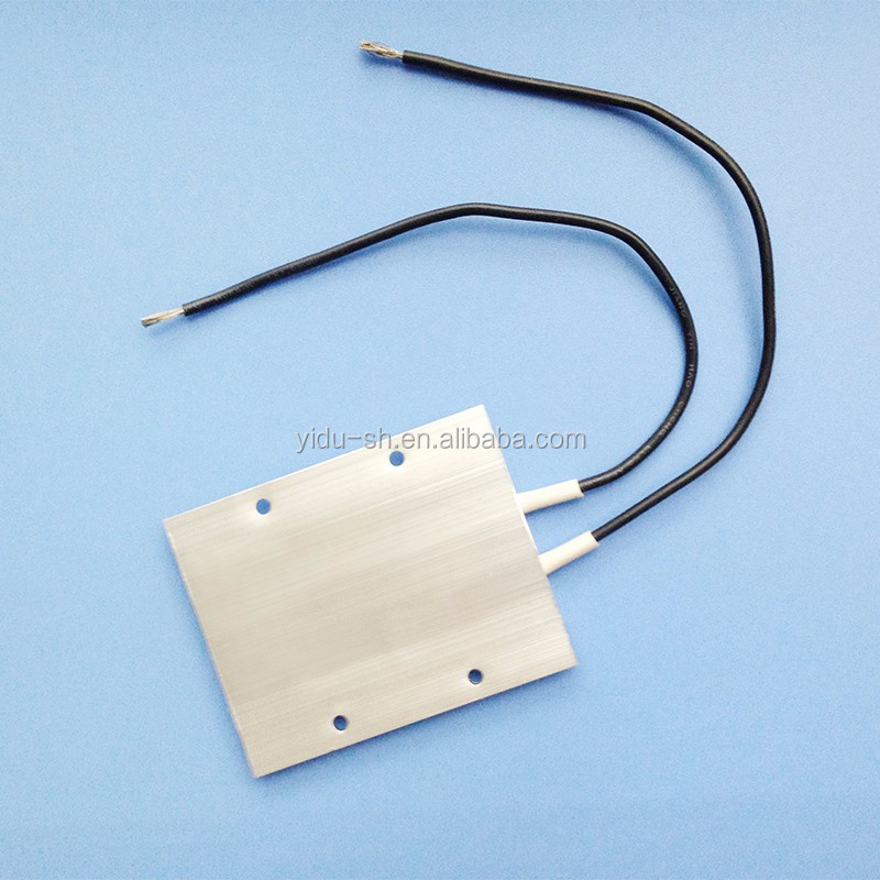 Изоляционный нагреватель PTC, AC DC 24V 120C, постоянная температура, керамический алюминиевый нагреватель PTC с корпусом