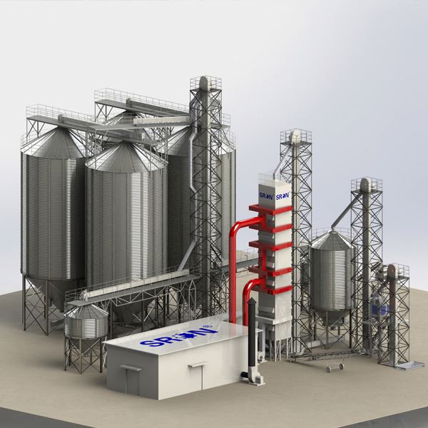 Силос из оцинкованной стали, 3000 тонн, для хранения пшеницы, кукурузы, риса