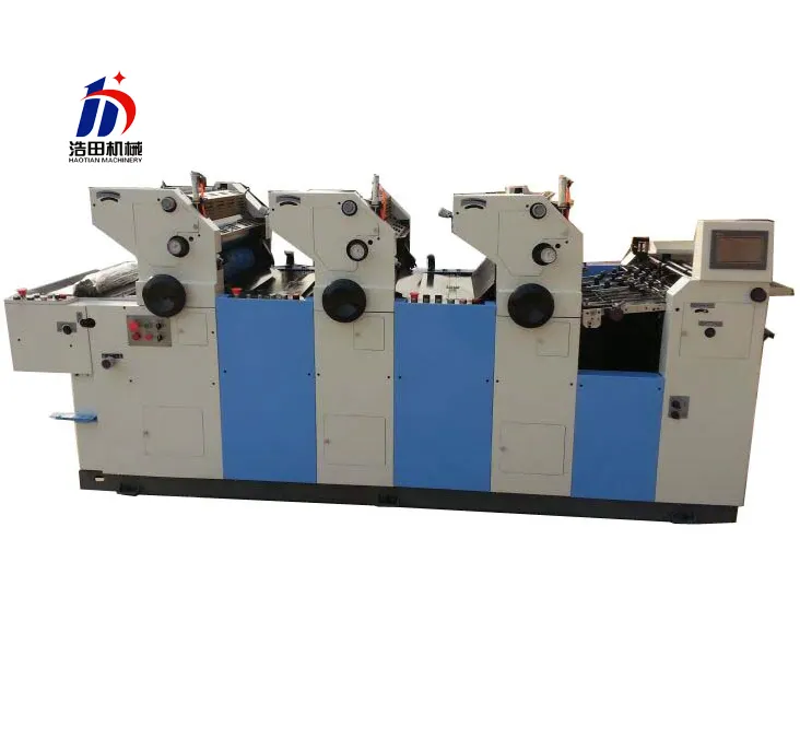 china machine HT347II high speed customized offset printing machine three color