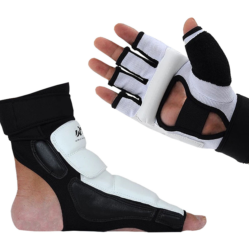 Adult child protect gloves Taekwondo Foot Protector Ankle Support fighting foot guard Kickboxing boot approved Palm protect