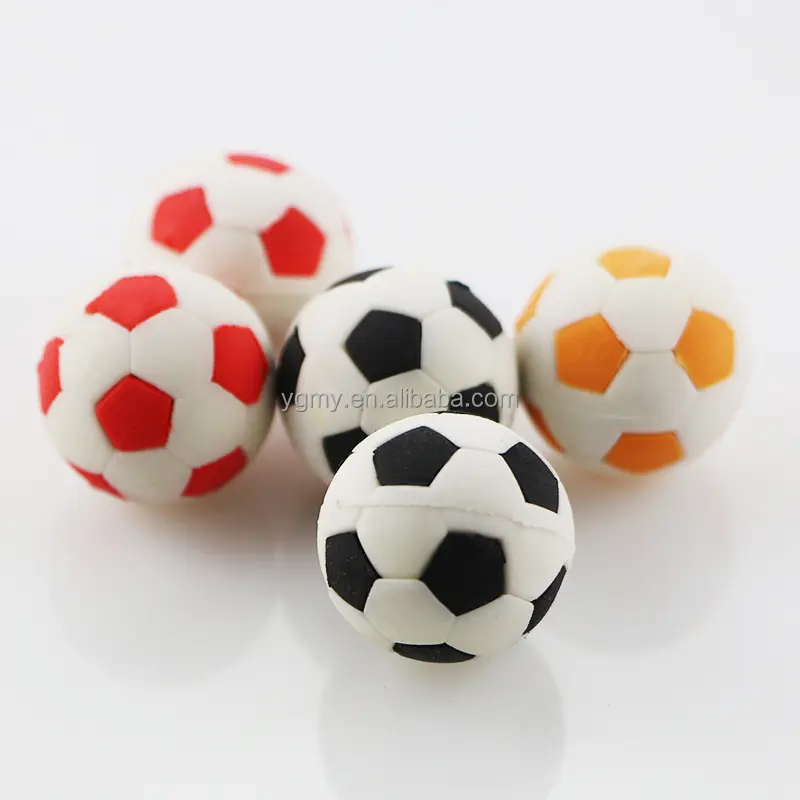 Novelty removable football rubber eraser kawaii creative stationery school supplies gifts for kids