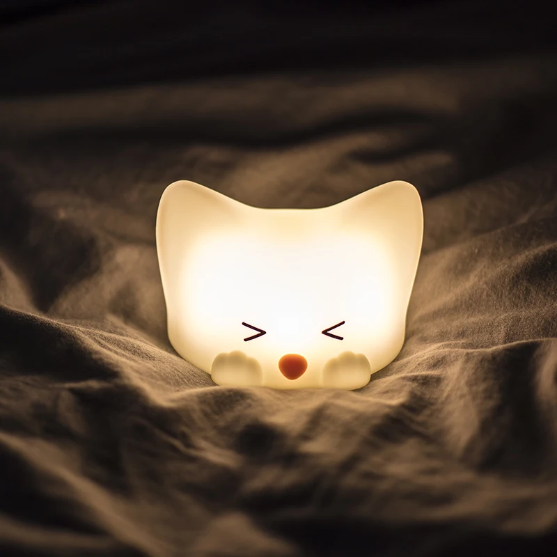 LED Night Lamp decoration Light Battery Dream Cute Paipai Cat 7 Colorful Holiday Creative Sleeping lamp Baby Bedroom