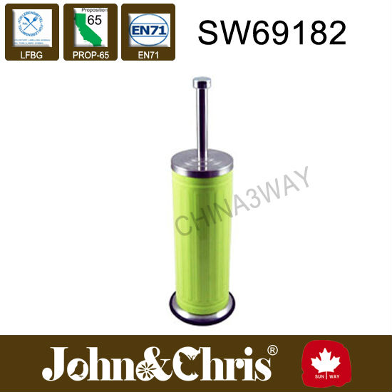 colorful animal bathroom metal toilet brush with holder