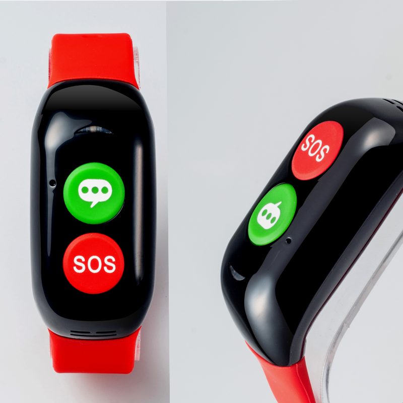 Кнопка паники sos Браслет gps трекер с медицины сигнал + сим карты + sos одним нажатием кнопки вызова экстренных браслет