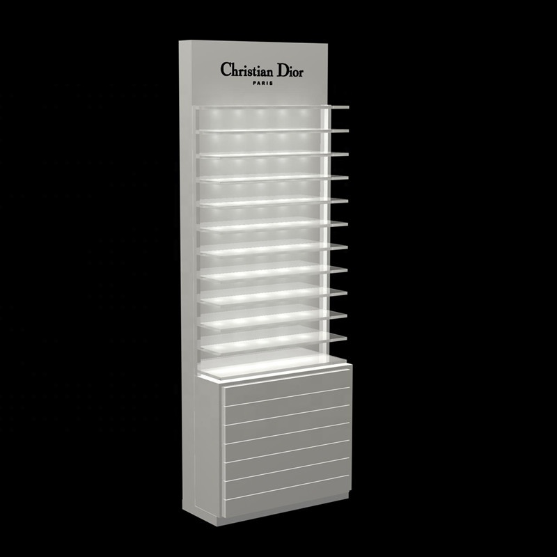 Wooden Optical Shop Furniture Eyewear Display Stand Sunglasses Display Rack with LED Lighting Optical Shop Counter