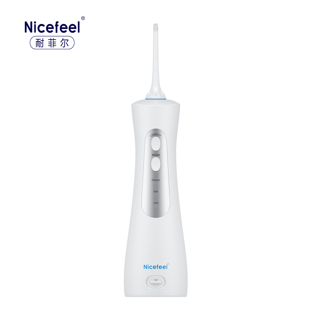 Nicefeel OEM portable water flosser FC156 3 working modes 2 standard tips travel to use teeth cleaner