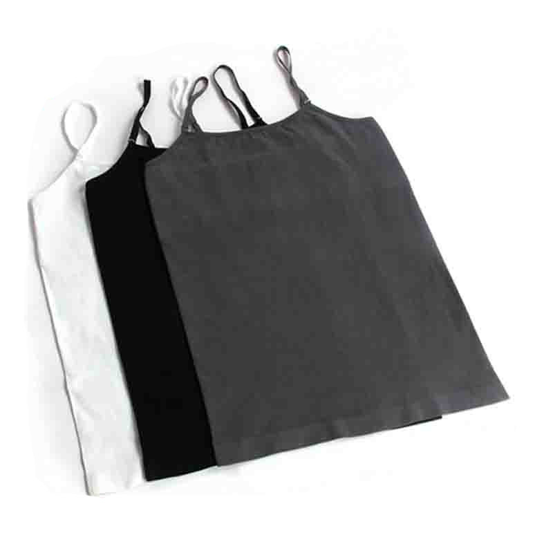 Breathable bamboo fiber underwear bulk camisole tops wholesale women singlet
