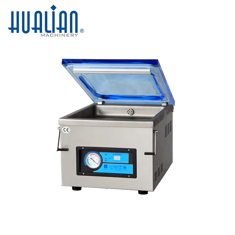 HVC-300T/1A Hualian Automatic Heat Packing Single Chamber Sealing Sealer Vacuum Machine