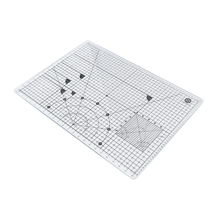 Art supplies screen printing tempered Glass Cutting Mat Grid