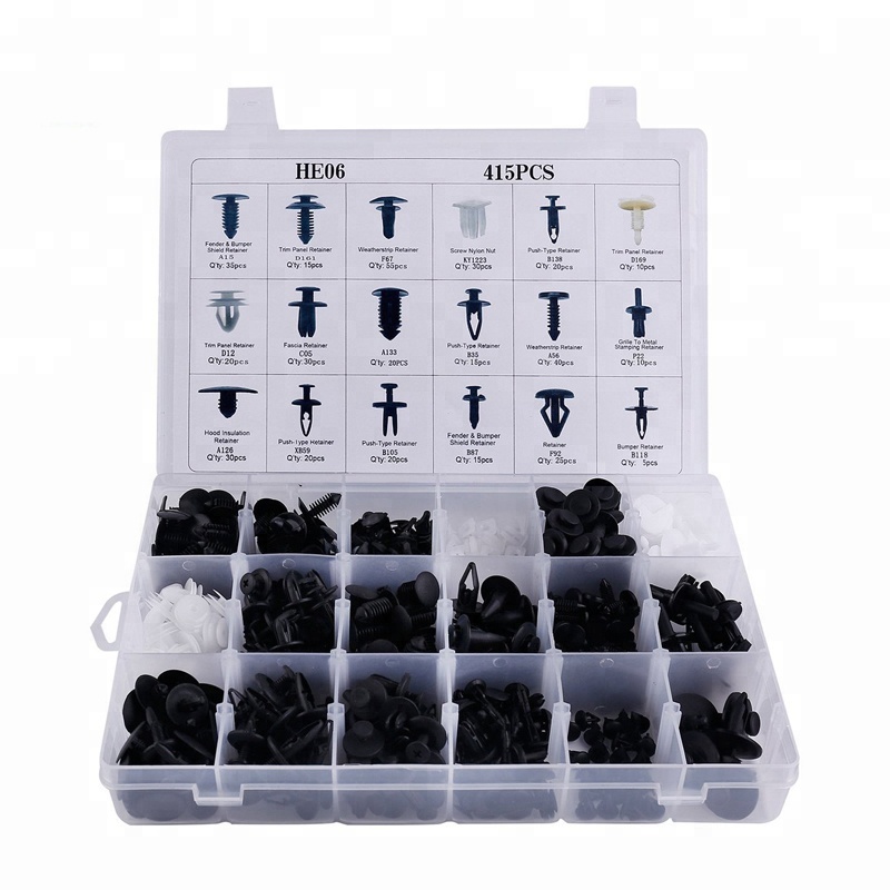 High Performance 415 Pcs Automotive Clips Kit Car Plastic Clips