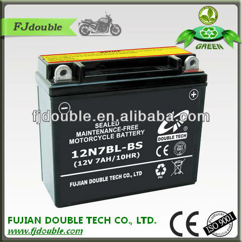12N7BL-BS 12v7ah аккумуляторная батарея для мотоцикла