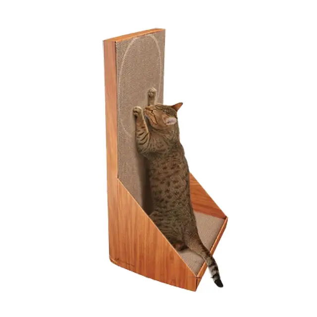 2018 customized color and size cardboard cat scratcher bed toy