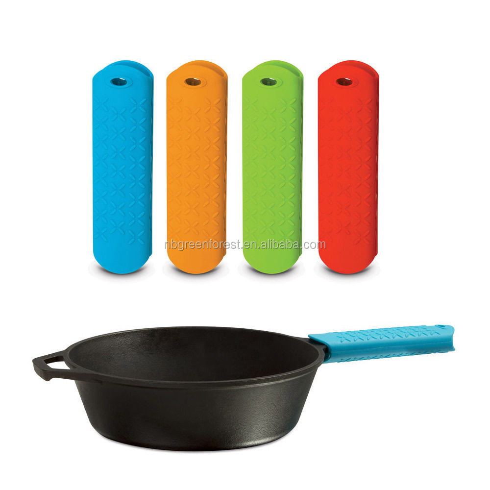 Silicone Pot Pan Handle Holder Sleeve Cover Grip Hot Sleeve Kitchen Utensil