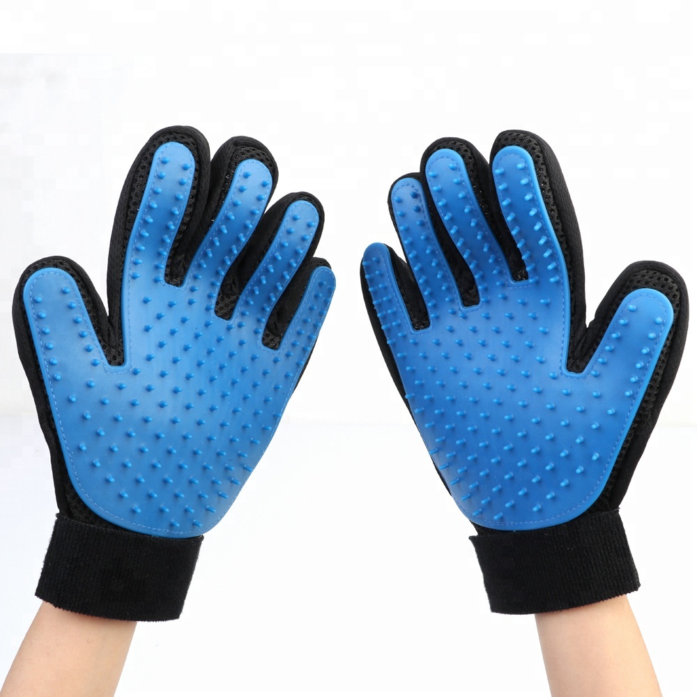 Pet grooming glove dog brush for shedding pet hair remover