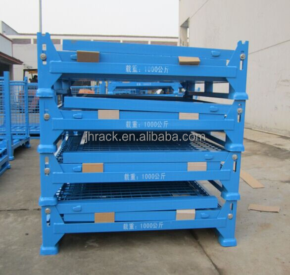 Storage equipment stackable steel storage mesh bins