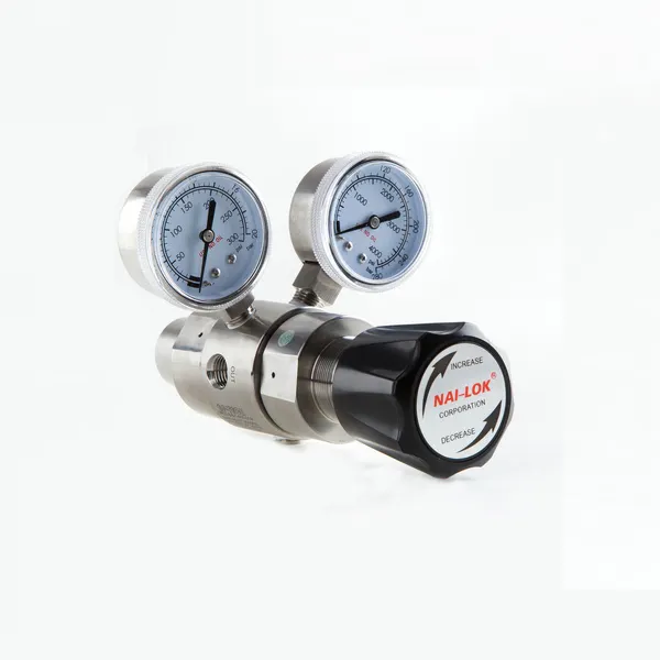 two stages Nai-lok NR31 series gas pressure regulator spring loaded