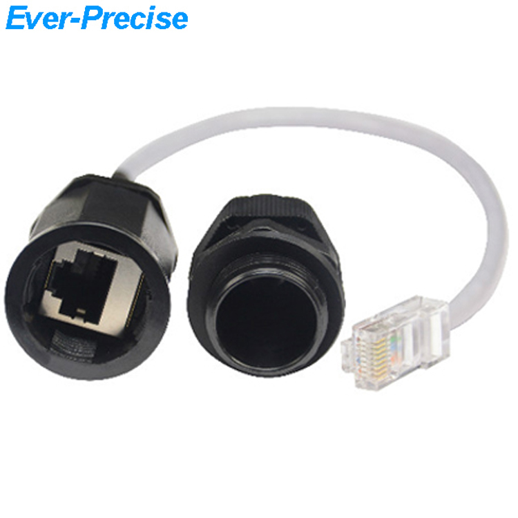 Открытый rj45 ethernet Кабельный разъем водонепроницаемый IP68 m20 водонепроницаемый RJ45 сращивания муфта 25 см длина