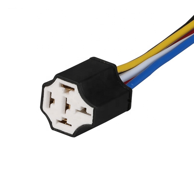 Chsky авто реле 12v 40a 4 Pin 5 Pin реле разъем керамический Пластиковые чехлы для автомобильных релейный разъём
