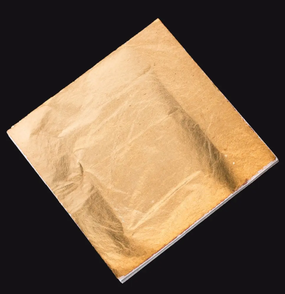 14*14cm furniture gold leaf antique gold foil paper imitation gold leaf sheets for furniture decoration