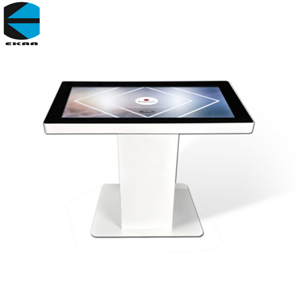 EKAA electronic waterpoof touch screen wooden table for coffe shop