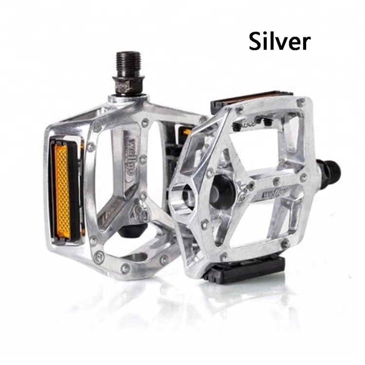 Wellgo Ultralight High Strength BMX Road Bearing Bike Pedal Aluminum Alloy Mountain Bicycle Pedal Spares