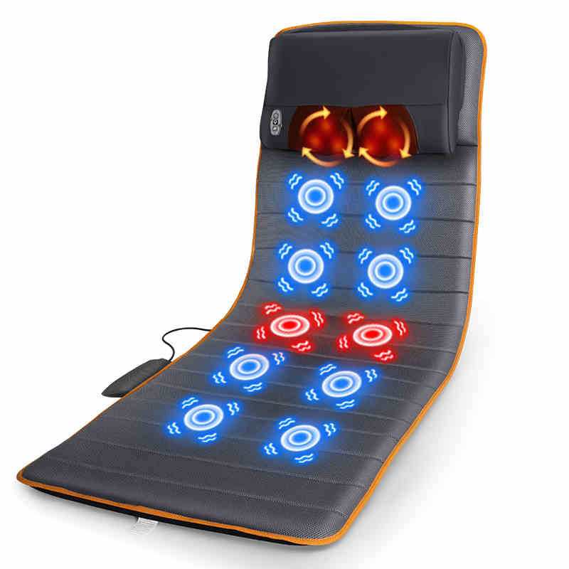 2019 New Electric Full Body Shiatsu Massage Mattress Machine Massage Mat With Heat