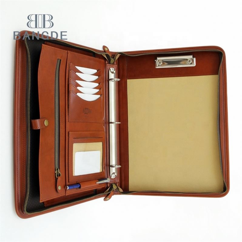 Профессиональный Padfolio искусственная кожа 3 кольцо Binder портфолио случае Исполнительный папка для вашего каждого бизнеса