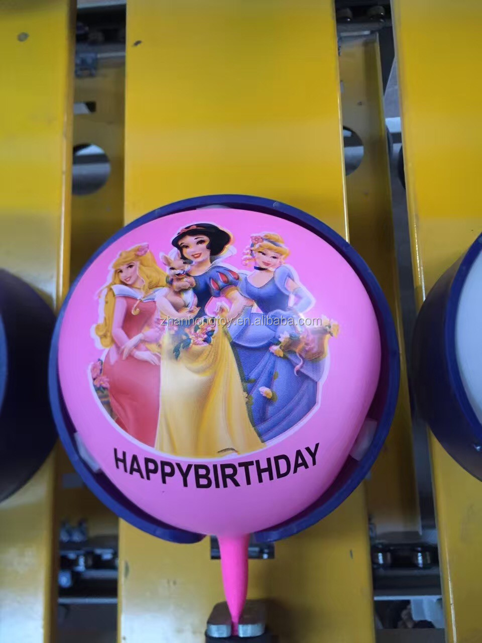 zhanhongtoy 1side 5color or 5side 1color or 1side 1color latex balloon printing machine with auto balloon feeder