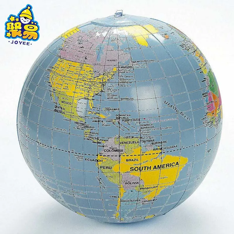 Promotional Eco-friendly inflatable earth globe beach ball inflatable world map beach ball