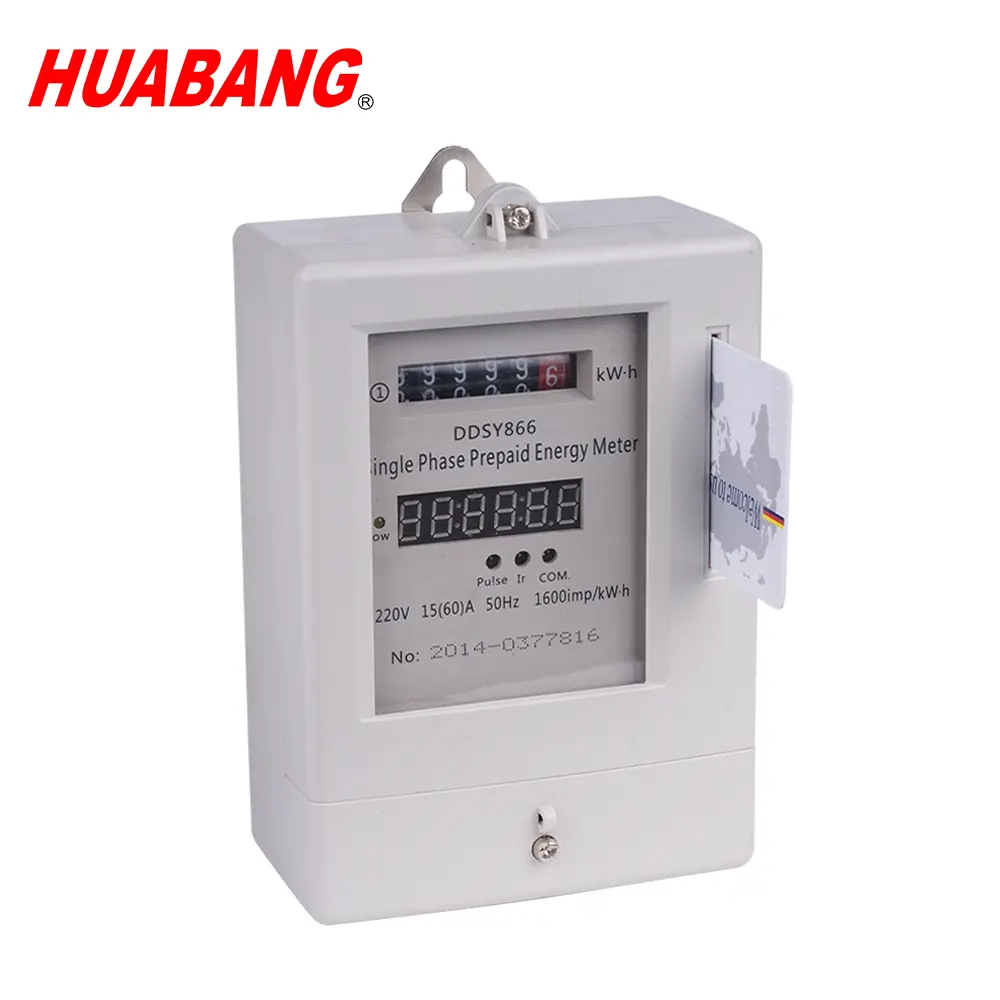 single phase electronic prepayment meter for rent house prepaid ic card meter STS keypad meter