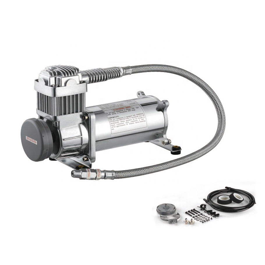 Воздушный подвесной компрессор для автомобиля Fast Inflation Silver Steel 2,48 CFM 150PSI