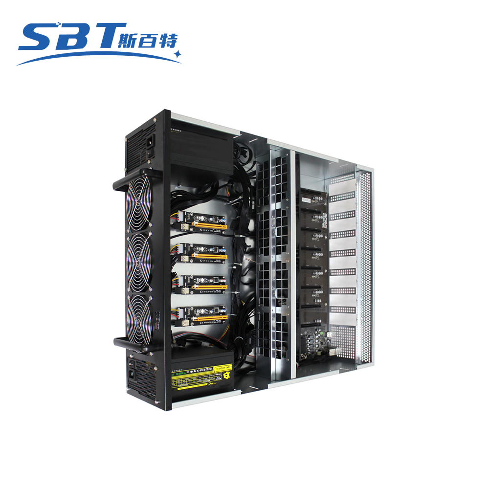Оптовая продажа 4U 6 gpu 8 gpu 12 gpu карты эфириум Биткоин стойки 6 vga Шахтер rig шахтерский чехол