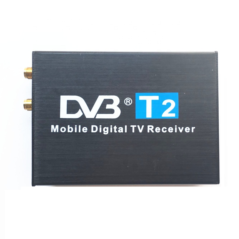 Цифровой автомобильный тв-тюнер DVB-T2 коробка 120 км/ч dvbt2 тюнеры 2 антенны приемника Внешний USB черный цифровой dvb-t2 Автомобильный dvd для DVB-T2