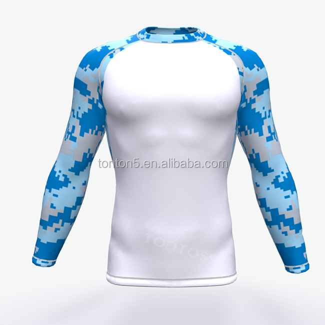 Sublimation shirts custom printing surf rashguard