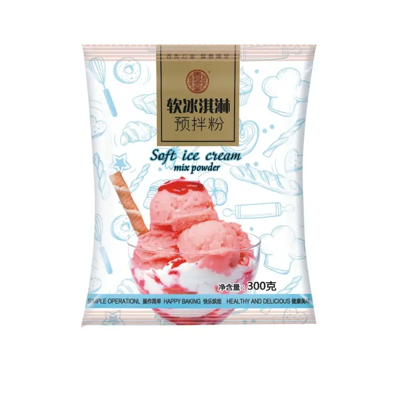 soft ice cream mix powder in variety flavors