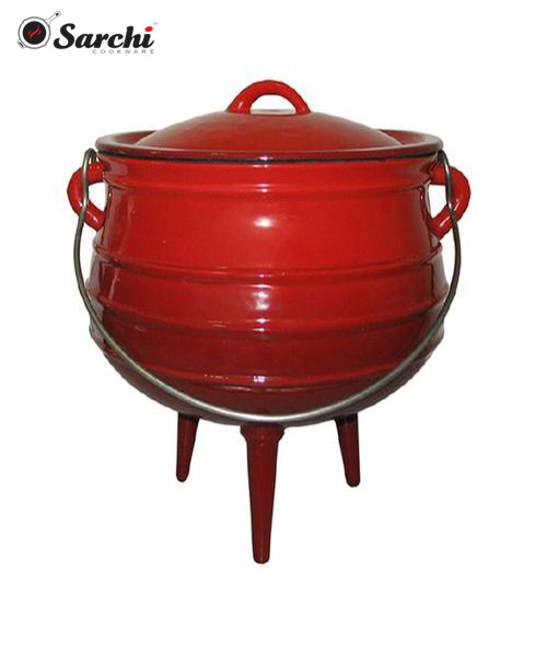 Южноафриканский эмалированный лучший средняя нагрузка чугуна Potjie горшок