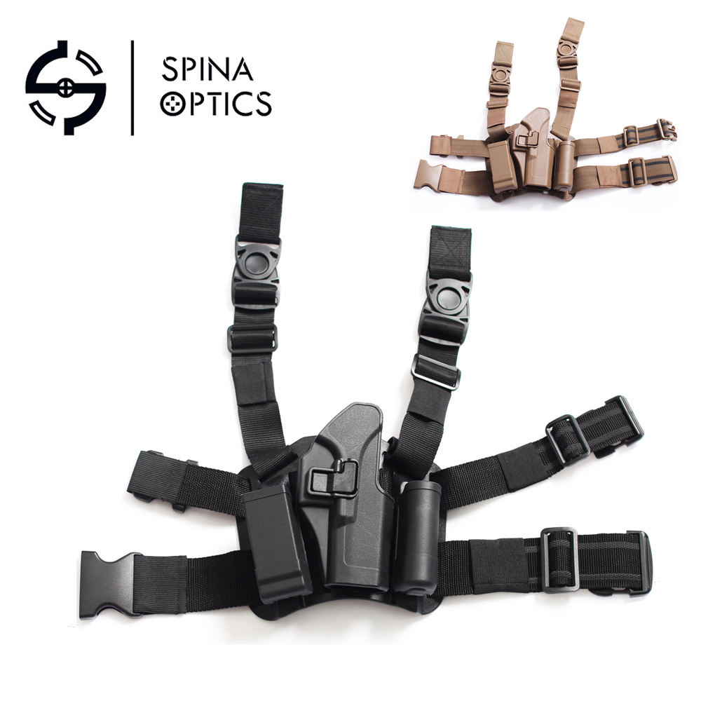SPINA OPTICS тактическая кобура для ног пистолет Glock17 19 22 23 31 32 правый пистолет кобура для пистолета