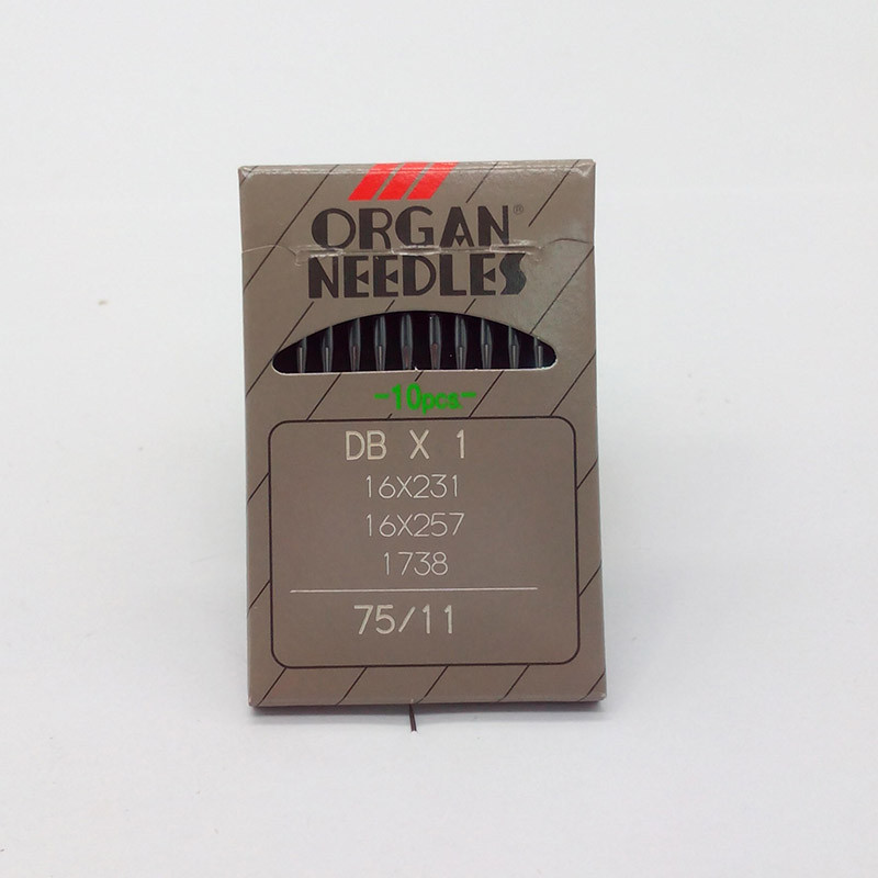 Промышленные Швейные иглы 10 орган DBX1 16X257/16X231/1738, швейные иглы LOCKSTITCH, размер 75/11