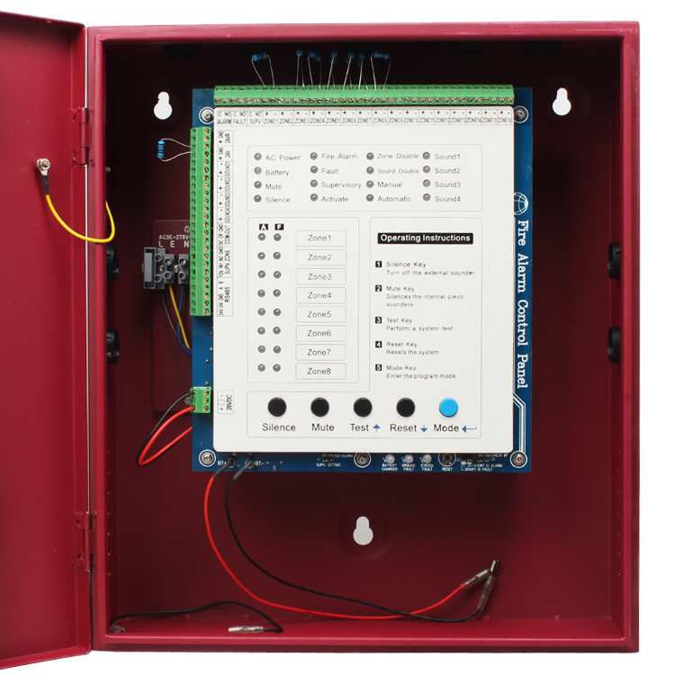 (FACP) 4/6/8/16 Zone Fire Alarm Panel Conventional Fire Alarm Control Panel