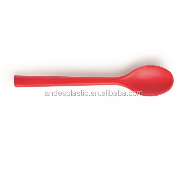 colorful plastic straw spoon manufacture with custom logo