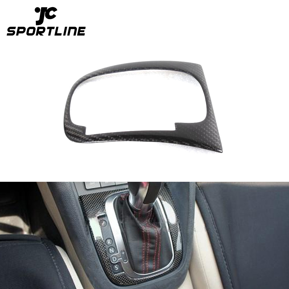 Auto MK6 O Style Carbon Fiber Left Driving Car Gear Cover for VW Golf 6 GTI R20