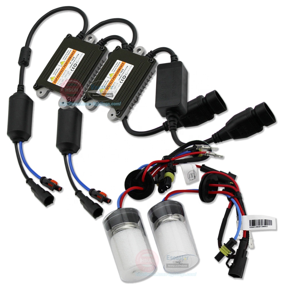Автомобильные аксессуары 35 Вт автомобиля xenon hid балласт жгут проводов h1 h3 h4 h7 h8 h9 h11 9005 9006 CAN-шина набор ксеноновых фар hid