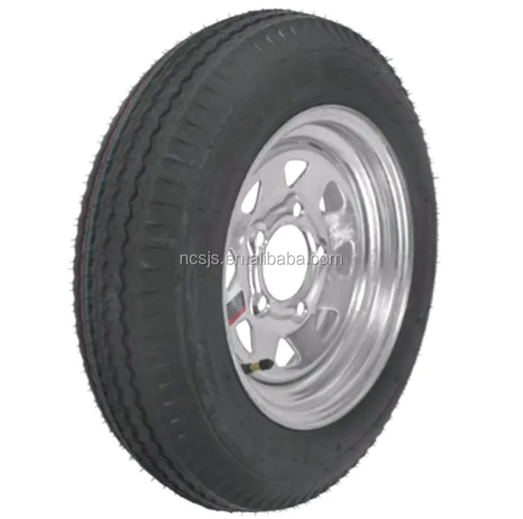 Utility/boat trailer tires and wheels 195r14C with galvanized rim